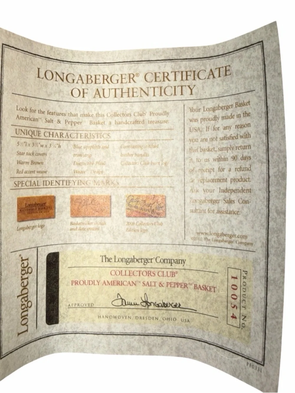 VINTAGE Longaberger 